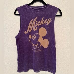 Disney Mickey Mouse Unisex Cut-Off Tank Top Size Medium